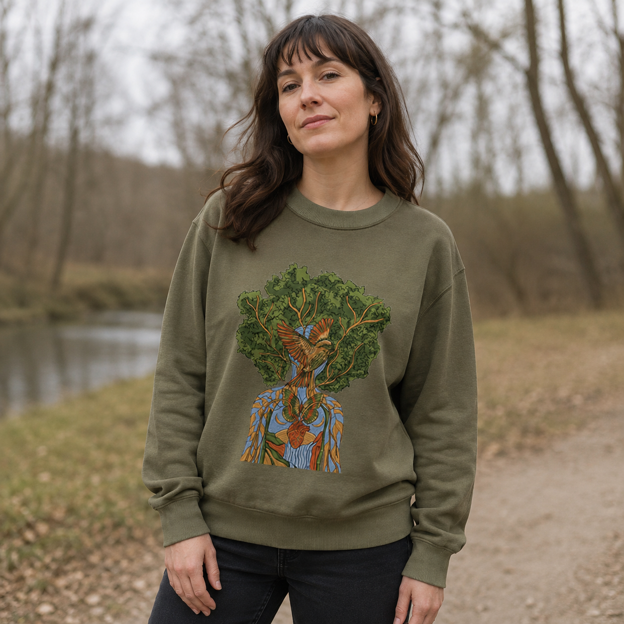 Tree Bird Anatomy Sweatshirts