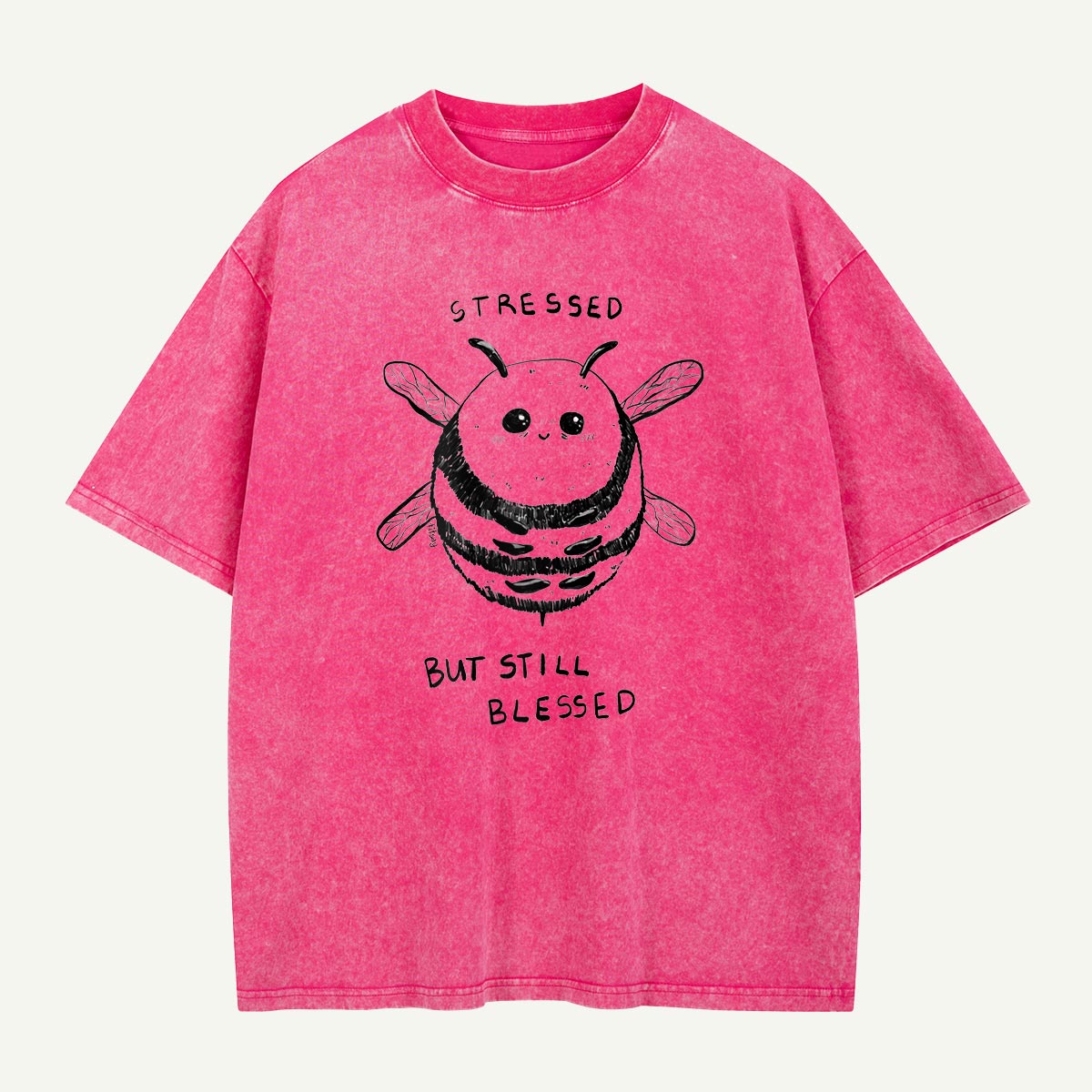 Stressed but Still Blessed Bee Washed T-Shirt