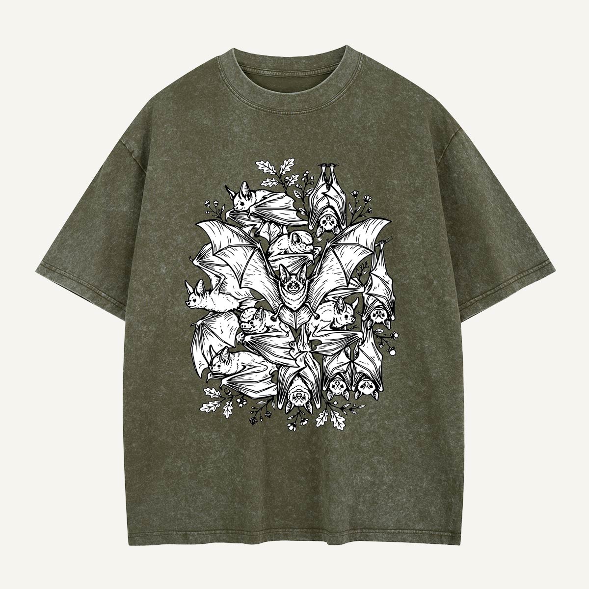 The Whole Bat Crew Is Here Washed T-Shirt