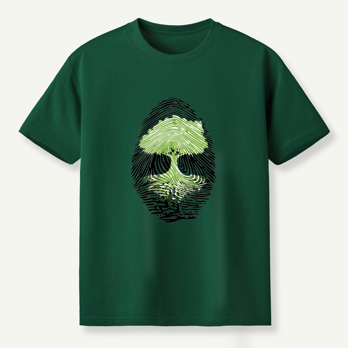Tree Fingerprint Nature Symbol T-Shirt