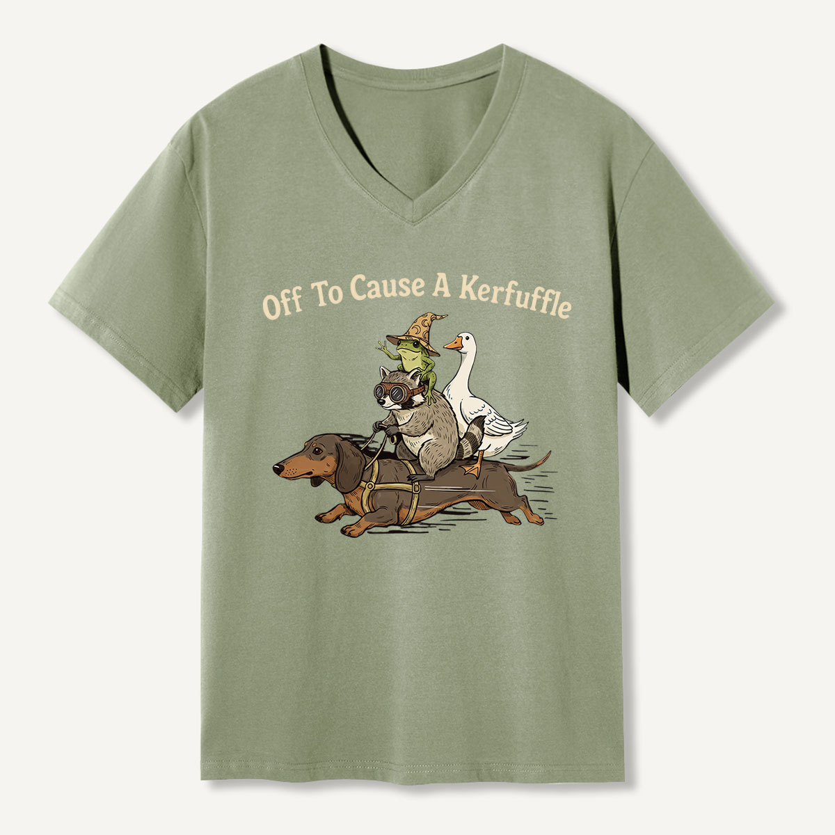 Off To Cause A Kerfuffle V-neck T-Shirt