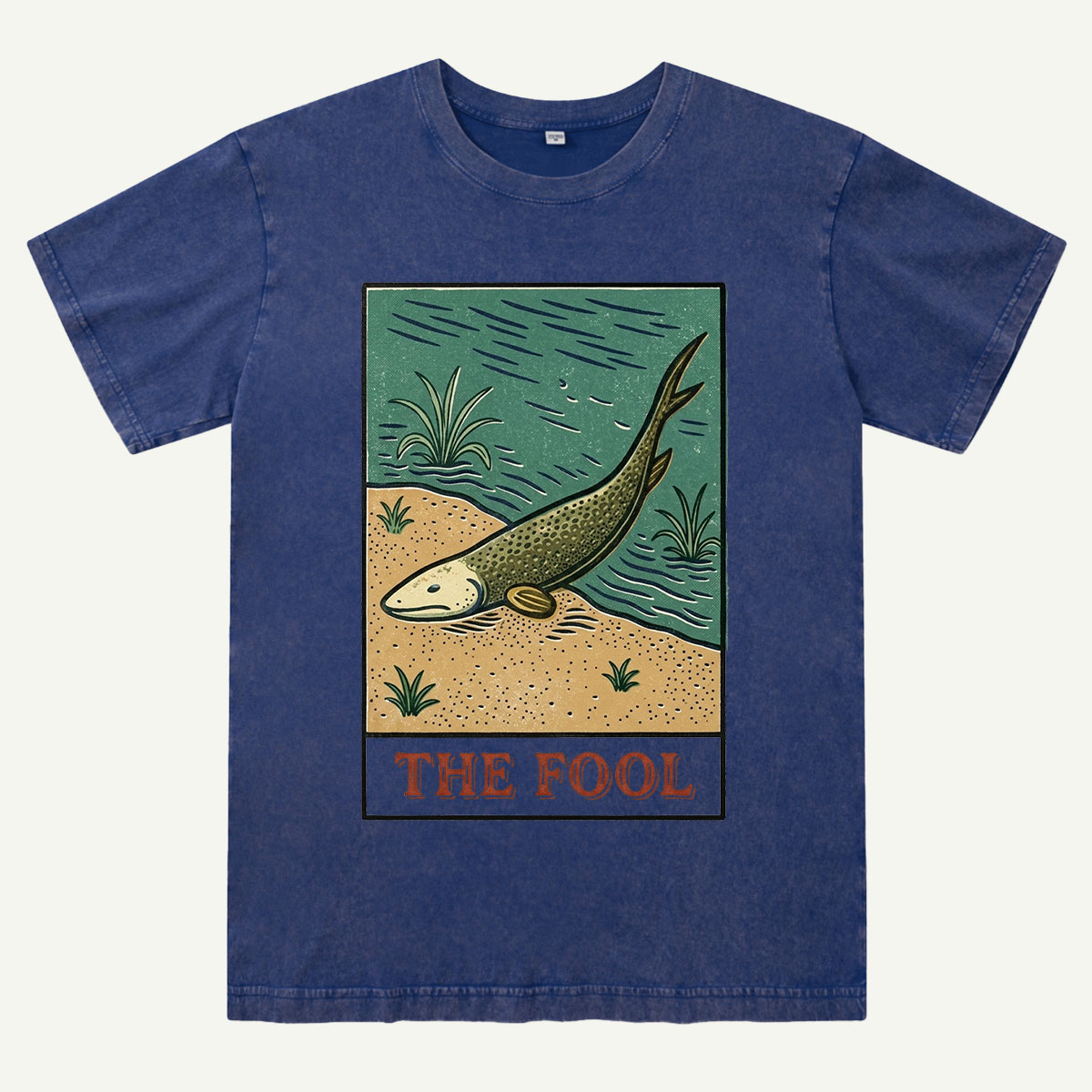 Vintage Lungfish Tarot The Fool Washed T-Shirt