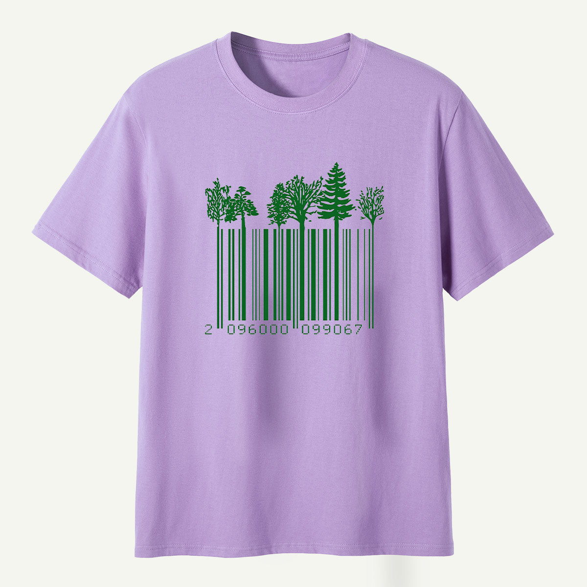 Forest Barcode Tree Line T-Shirt
