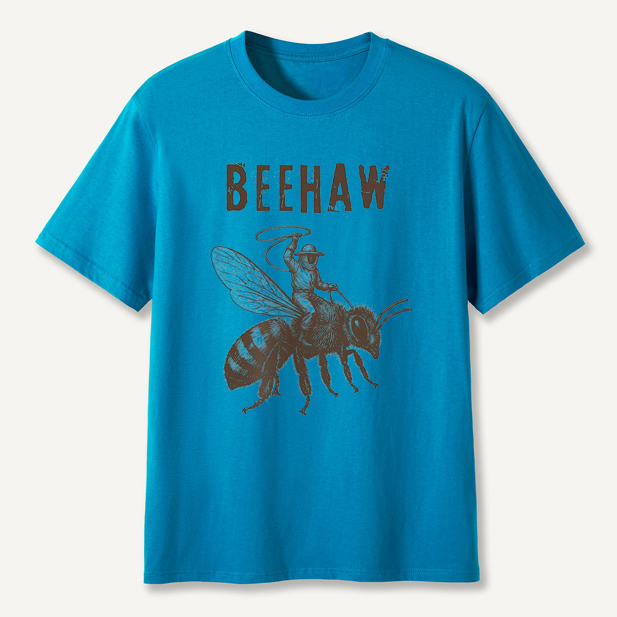Beehaw Cowboy Riding Bee T-Shirt