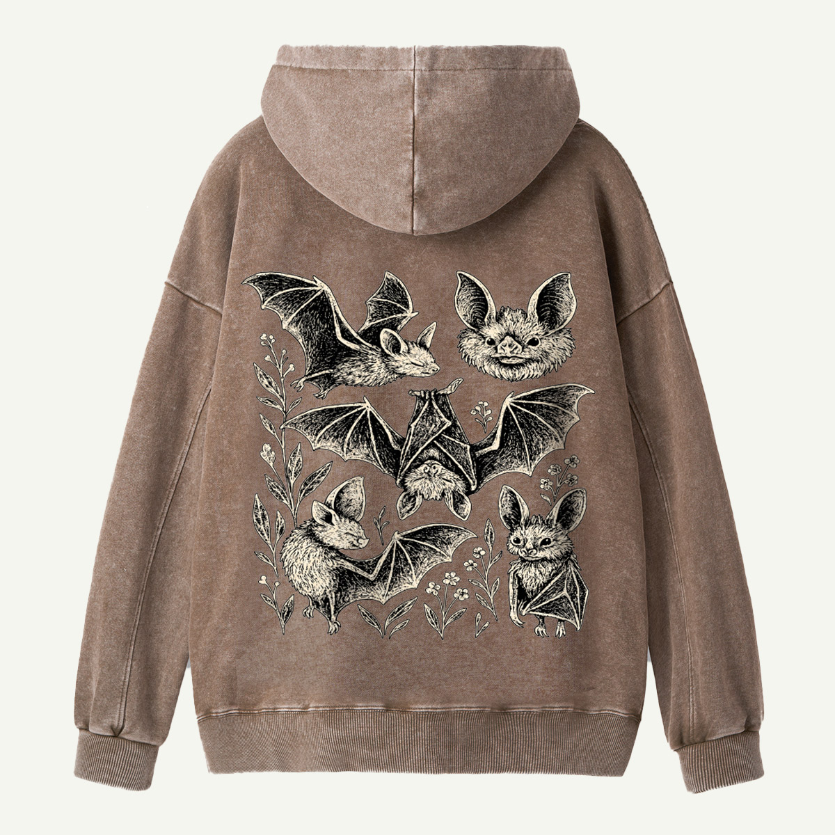 Welcome to the Bat Garden Washed Hoodie