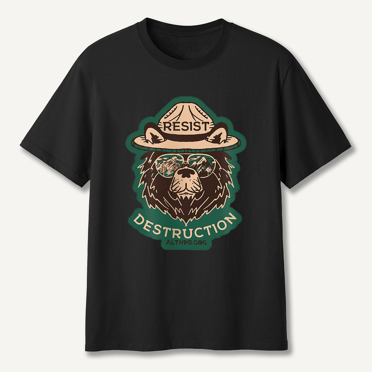 Resist Destruction Ranger Bear Activist T-Shirt