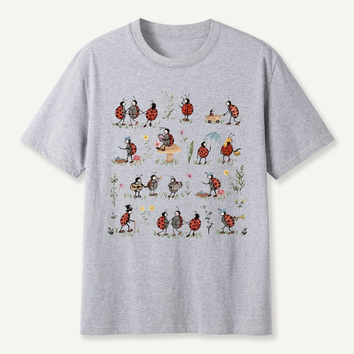 Ladybug and Flower Tee