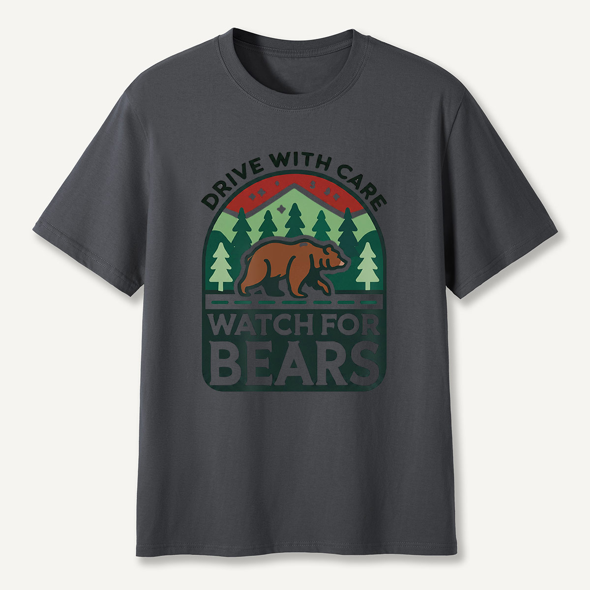 Drive with Care Watch for Bears Road Sig  T-Shirt