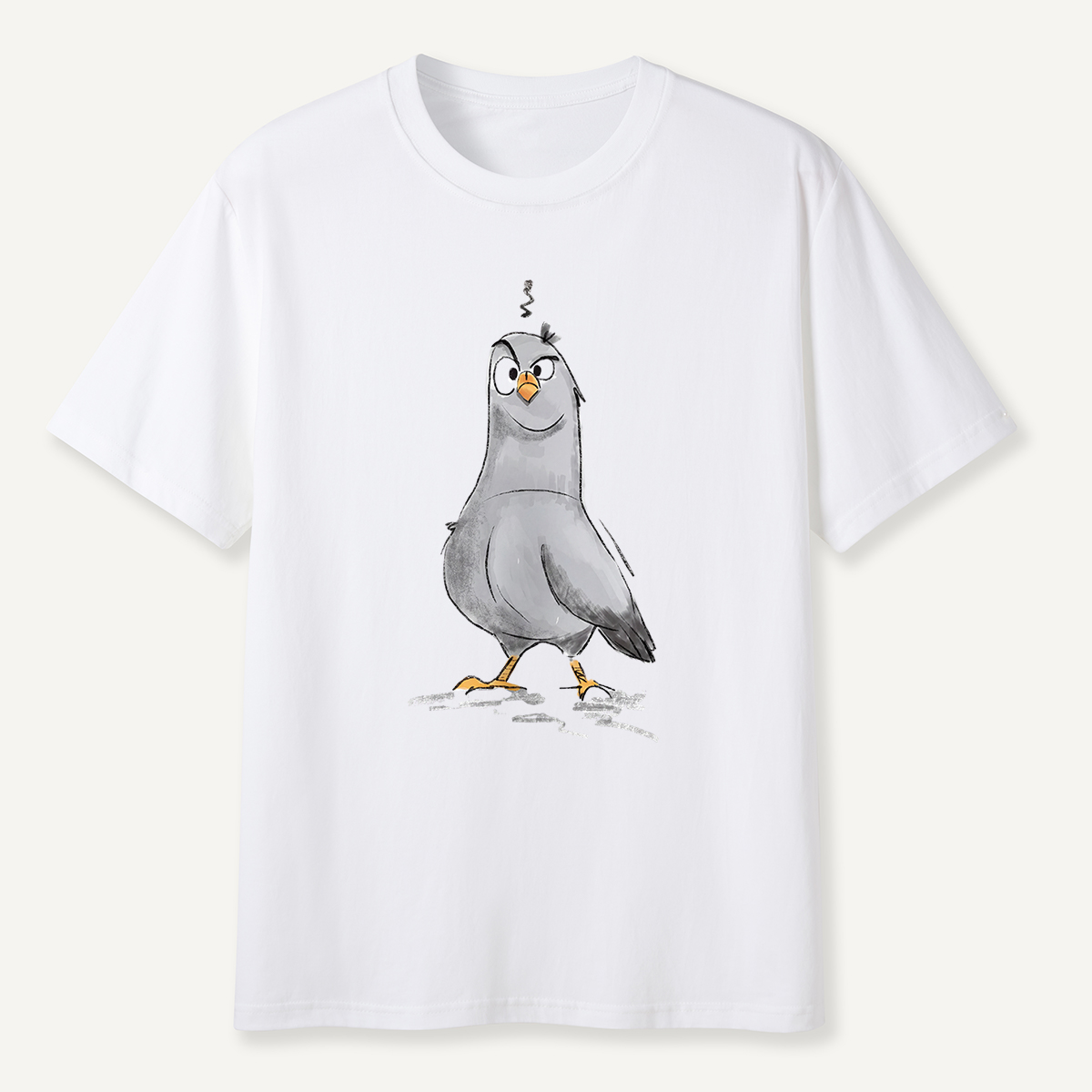 Cheeky Pigeon Sketch Cartoon  T-Shirt