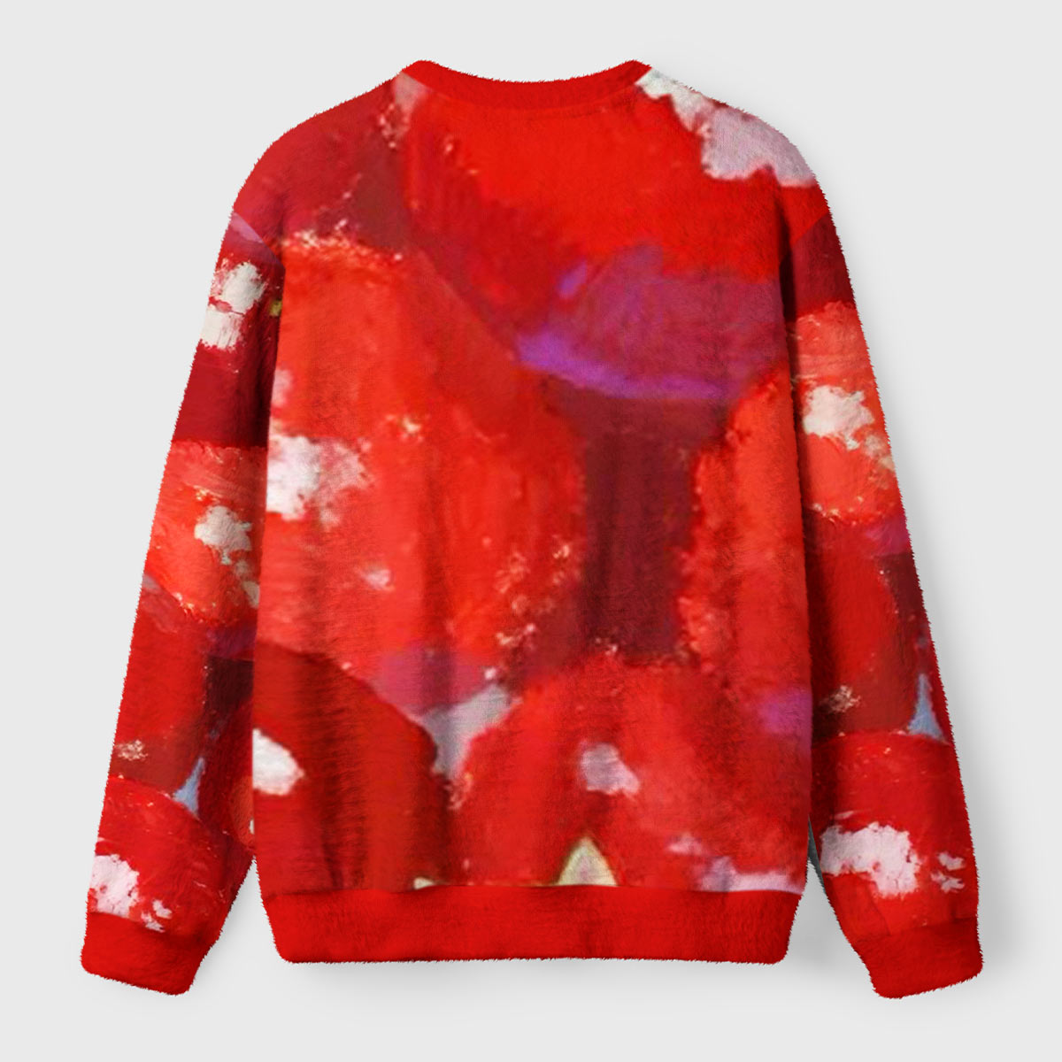 Caught in the Cherry Patch Ugly Fuzzy Fleece Sweatshirt