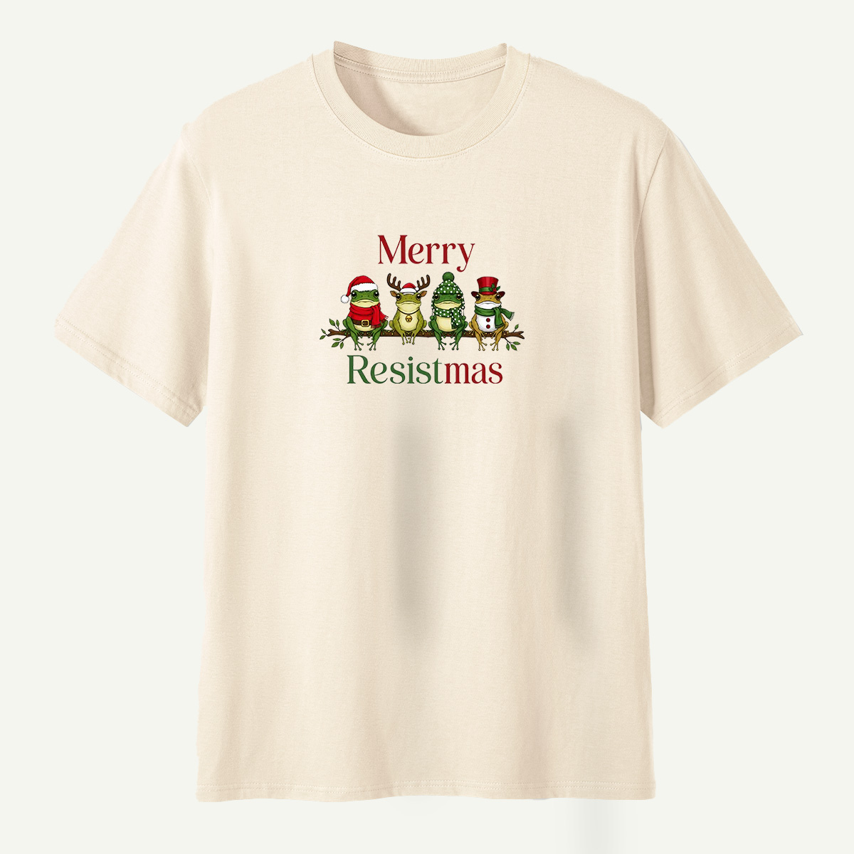 Merry Resistmas Christmas Frogs T-Shirt