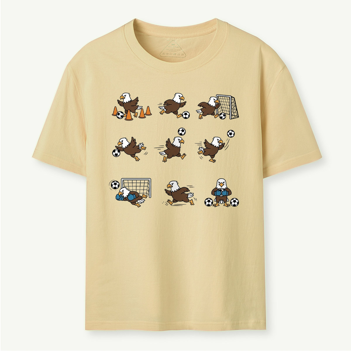 Funny Bald Eagle Soccer T‑Shirt