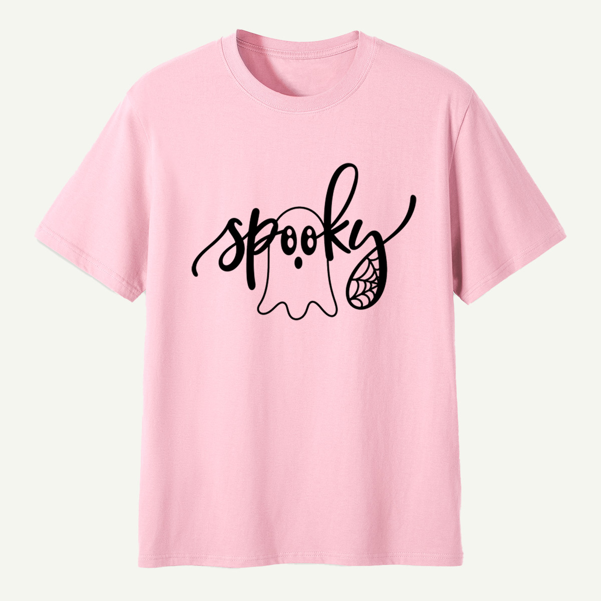 Spooky Ghost Lettering T-Shirt
