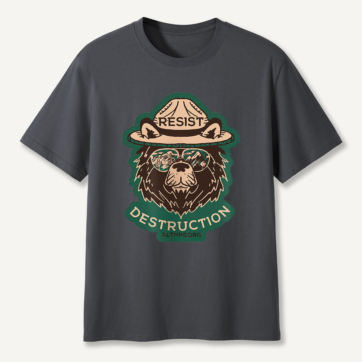 Resist Destruction Ranger Bear Activist T-Shirt
