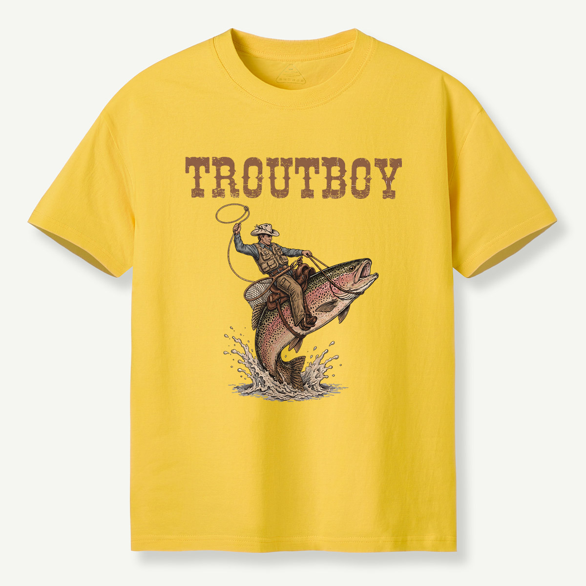 Cowboy Riding Trout T-Shirt