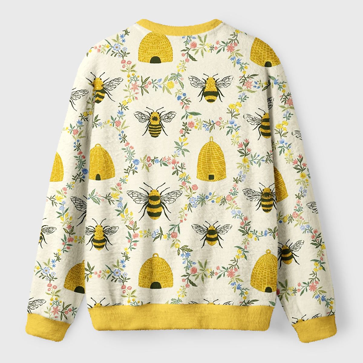 Welcome to the Blooming Hive Ugly Fuzzy Fleece Sweatshirt
