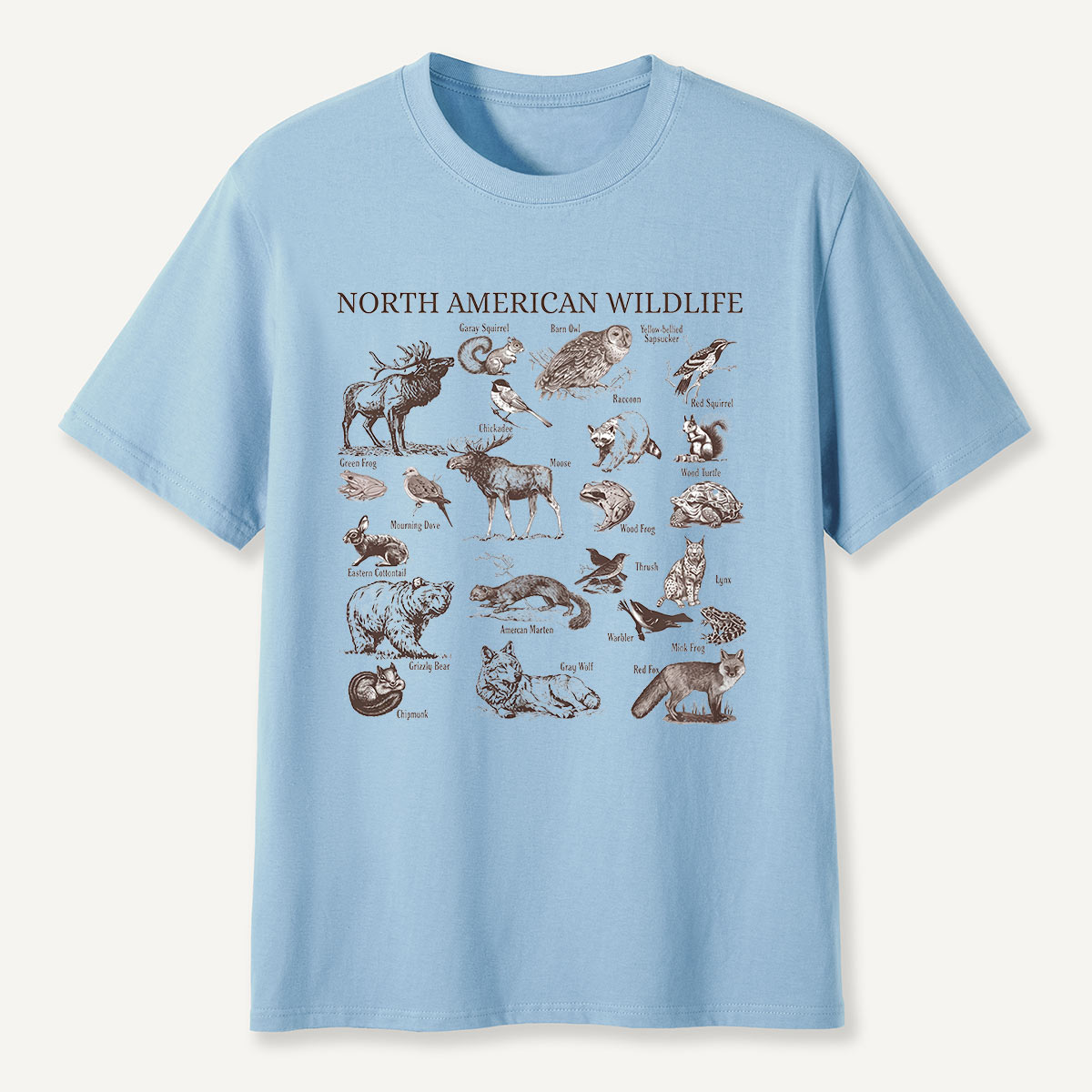 North American Wildlife Vintage T-Shirt