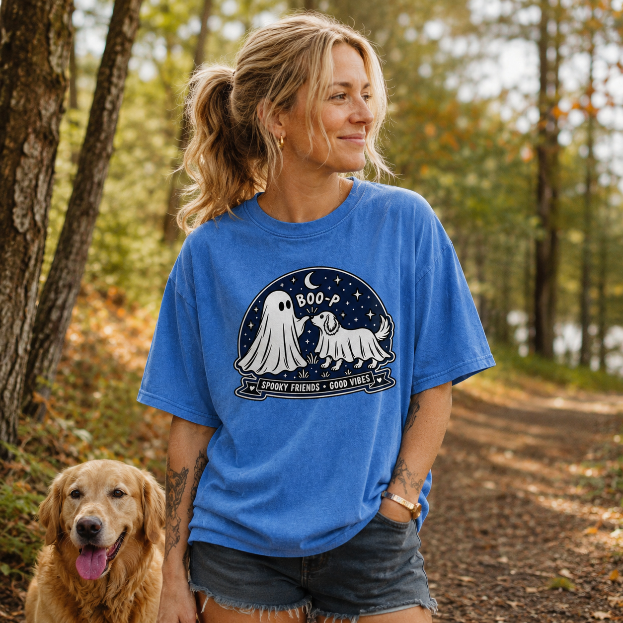 Boo-P Best Friends Washed T-Shirt