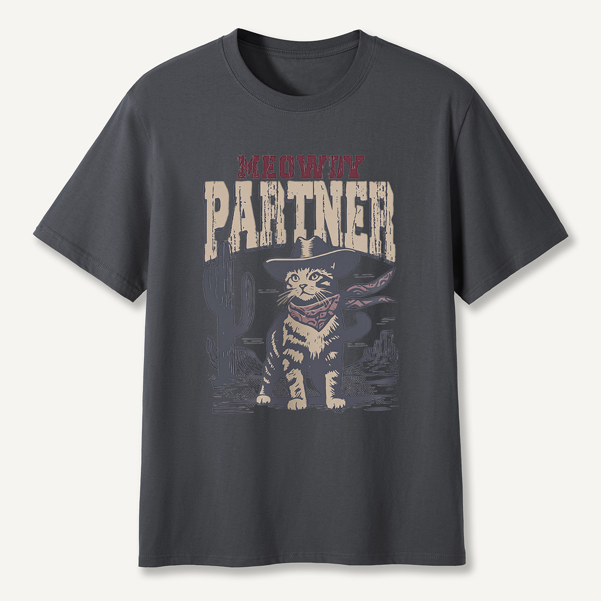 Meowdy Partner Cowboy Cat T-Shirt