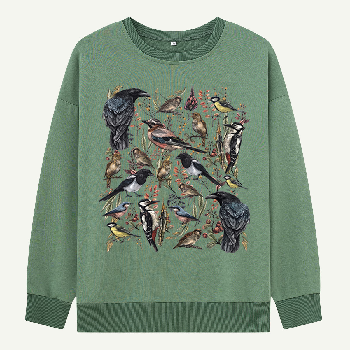Vintage Wild Birds Botanical Sweatshirts