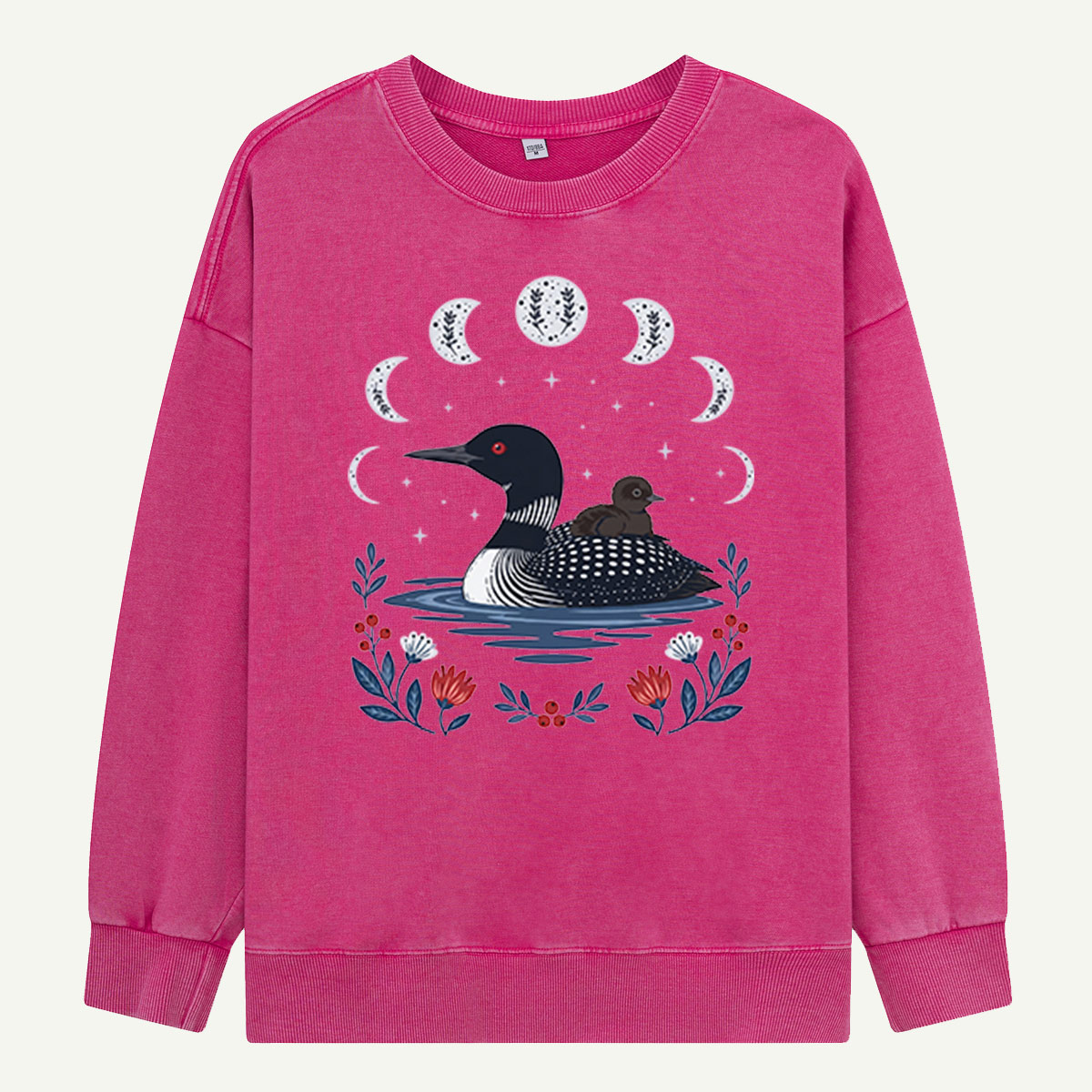 Loons Under the Moon Washed Sweatshirts