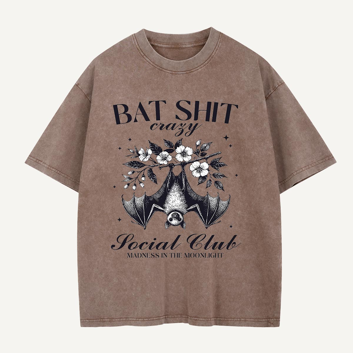Bat Shit Crazy Social Club Washed T-Shirt