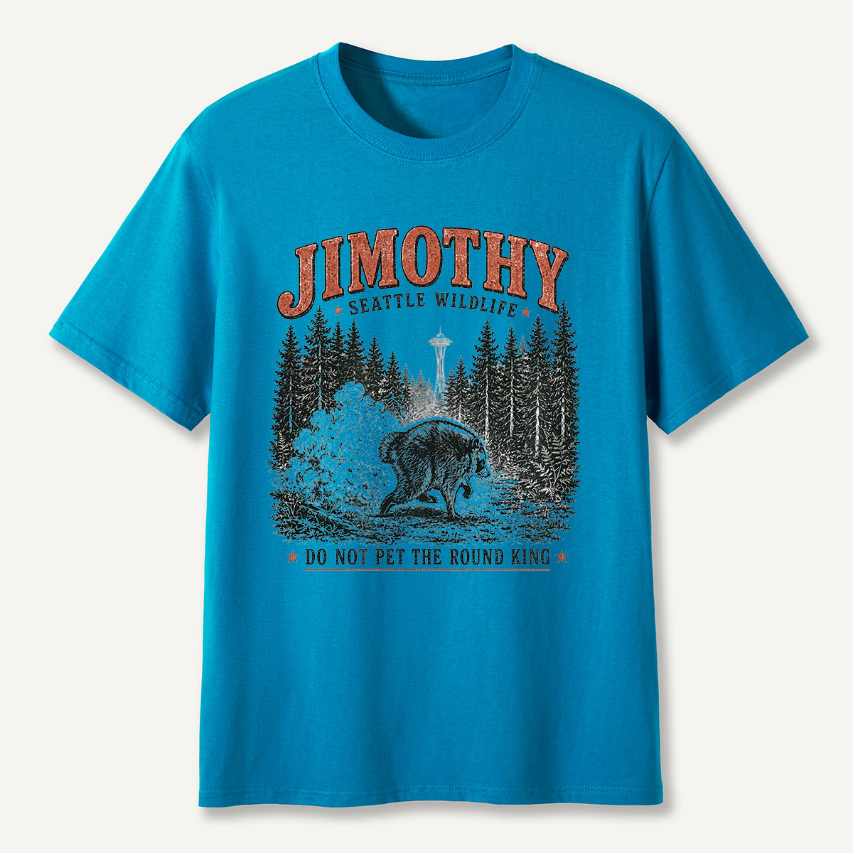 Jimothy Seattle Wildlife Round King T-Shirt