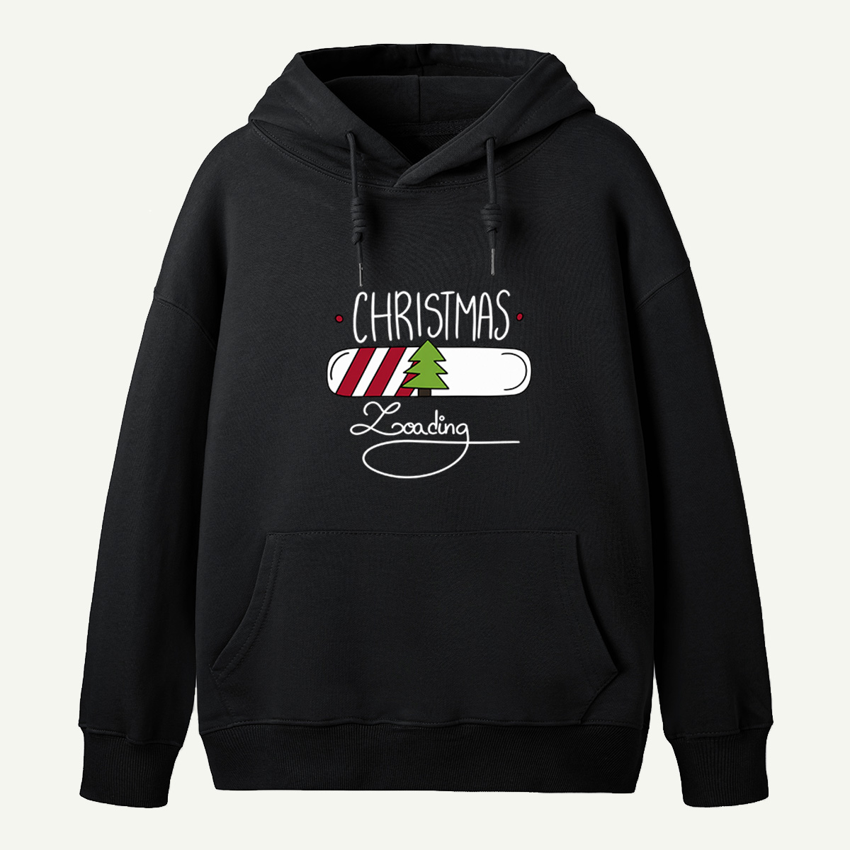 Christmas Loading Festive Progress Bar With Christmas Tree Hoodie