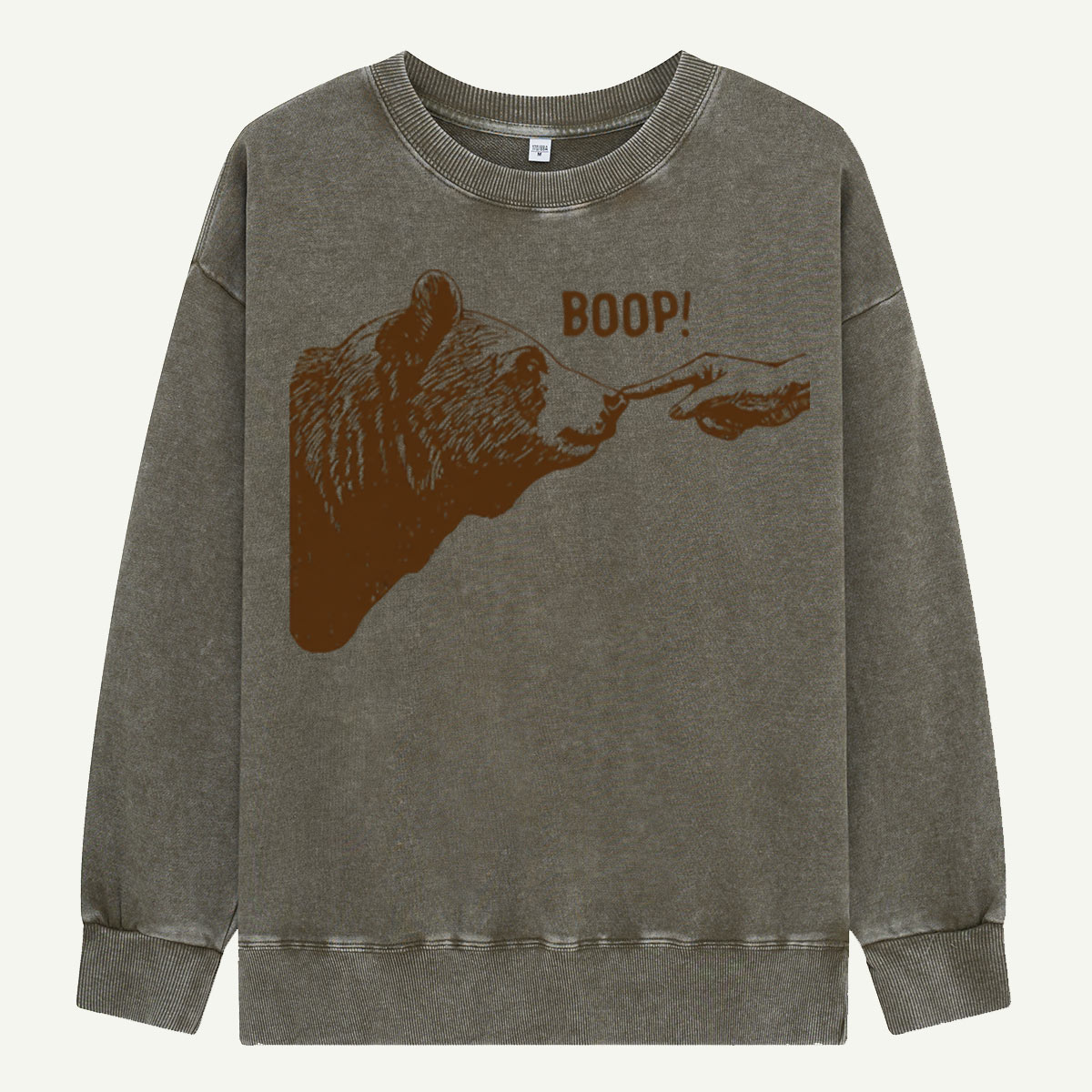 Boop Bear Nose Washed Sweatshirts
