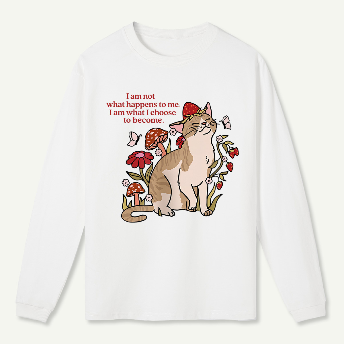 Forest Cat Quote Long Sleeve T-Shirt