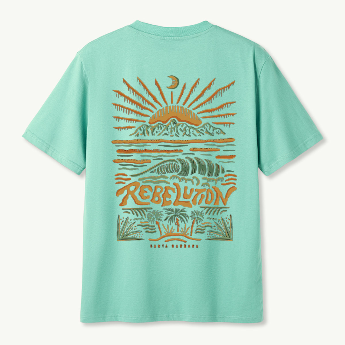 Rebellion Santa Barbara Mountain Wave Sunset T-Shirt