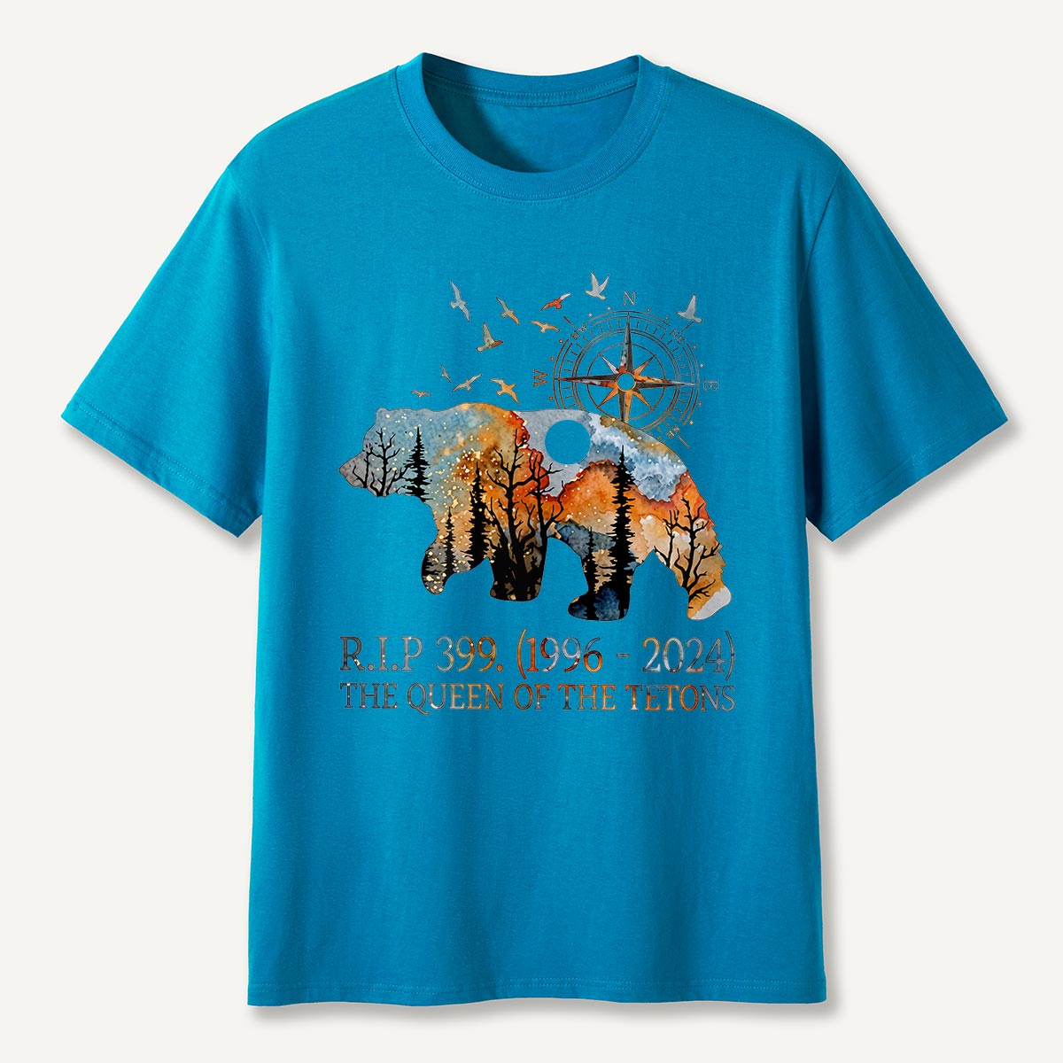 RIP 399 Queen of the Tetons Bear Memoria T-Shirt