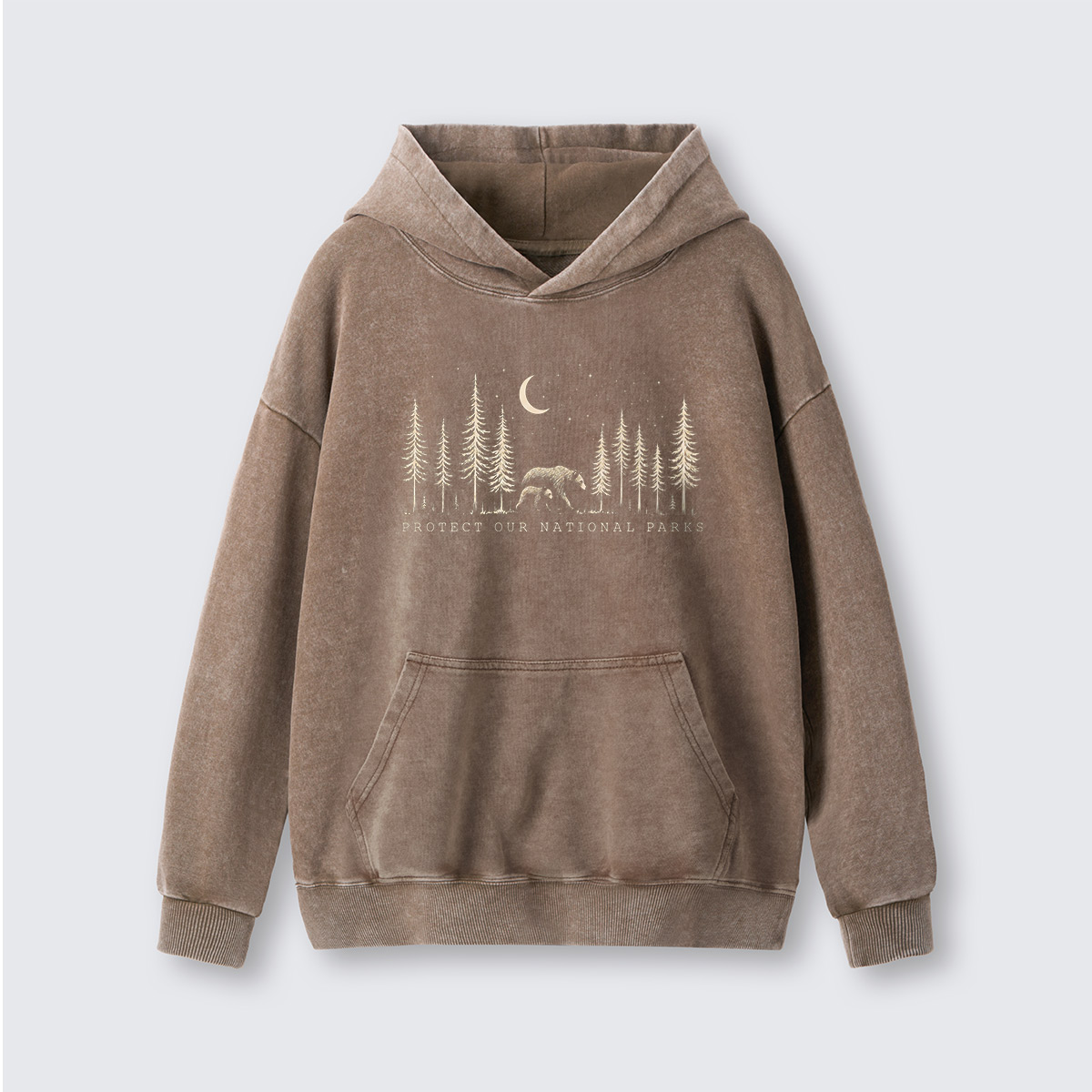 Protect The National Parks Environmental Activism Washed Hoodie