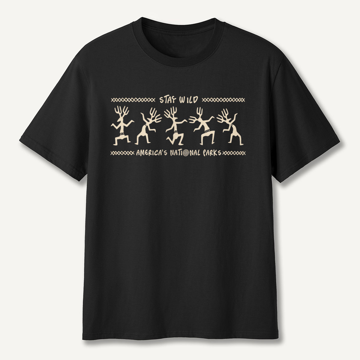 Stay Wild Petroglyph Dancers National Parks T-Shirt