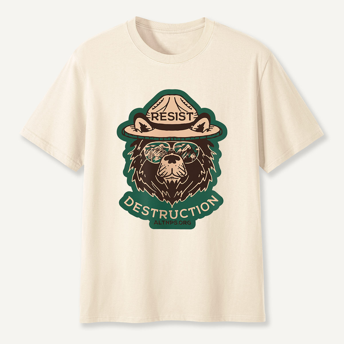 Resist Destruction Ranger Bear Activist T-Shirt