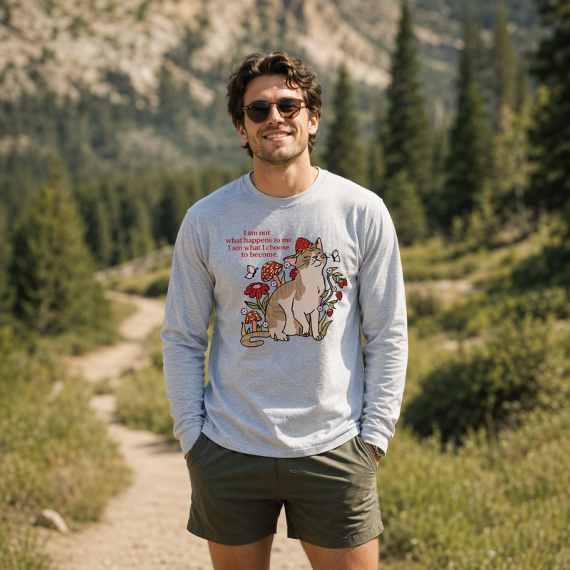 Forest Cat Quote Long Sleeve T-Shirt