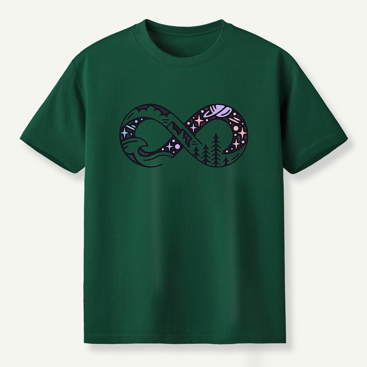 Infinite Forest Mountain Landscape T-Shirt