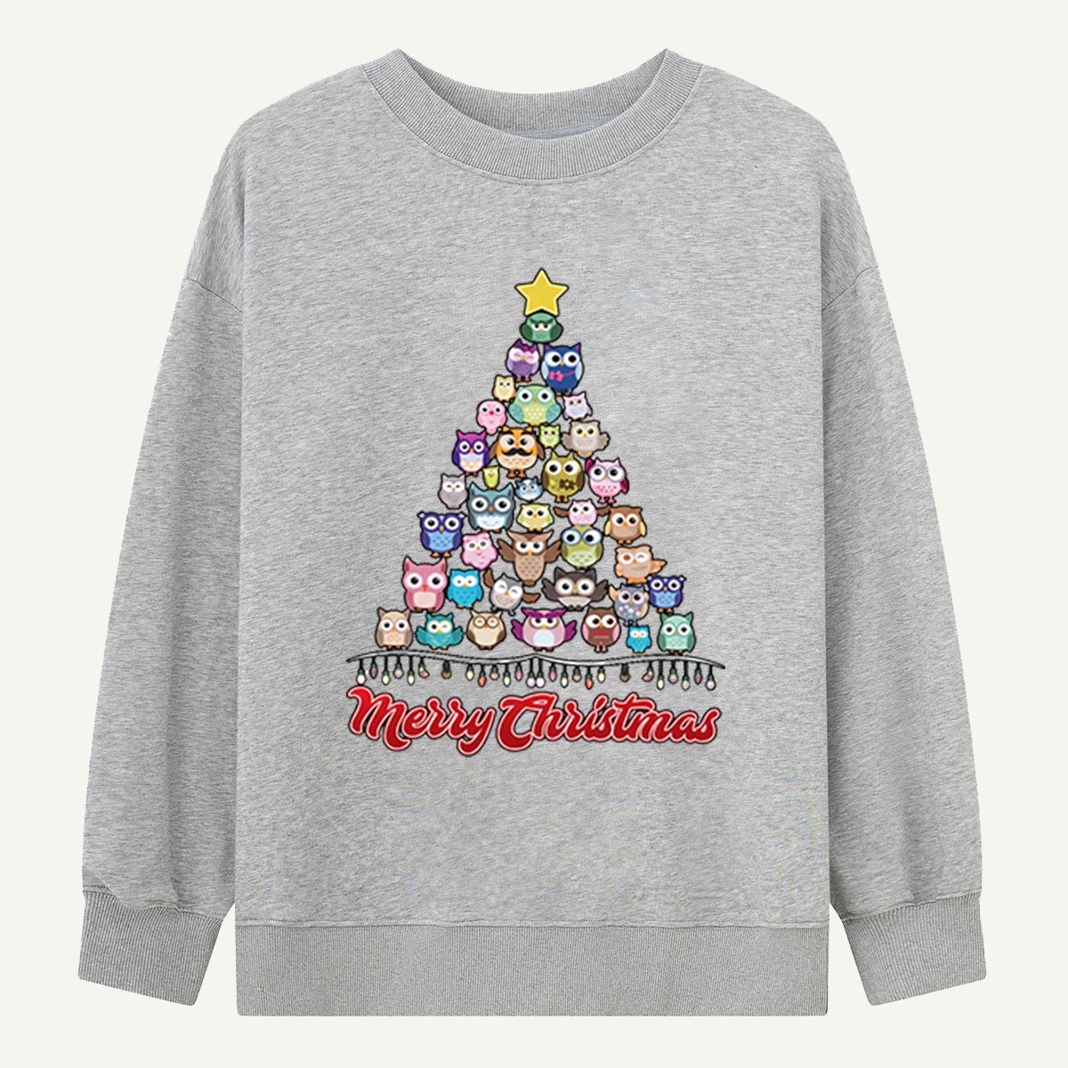 Merry Owlmas Tree Sweatshirts
