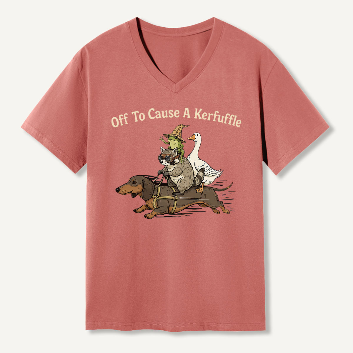 Off To Cause A Kerfuffle V-neck T-Shirt