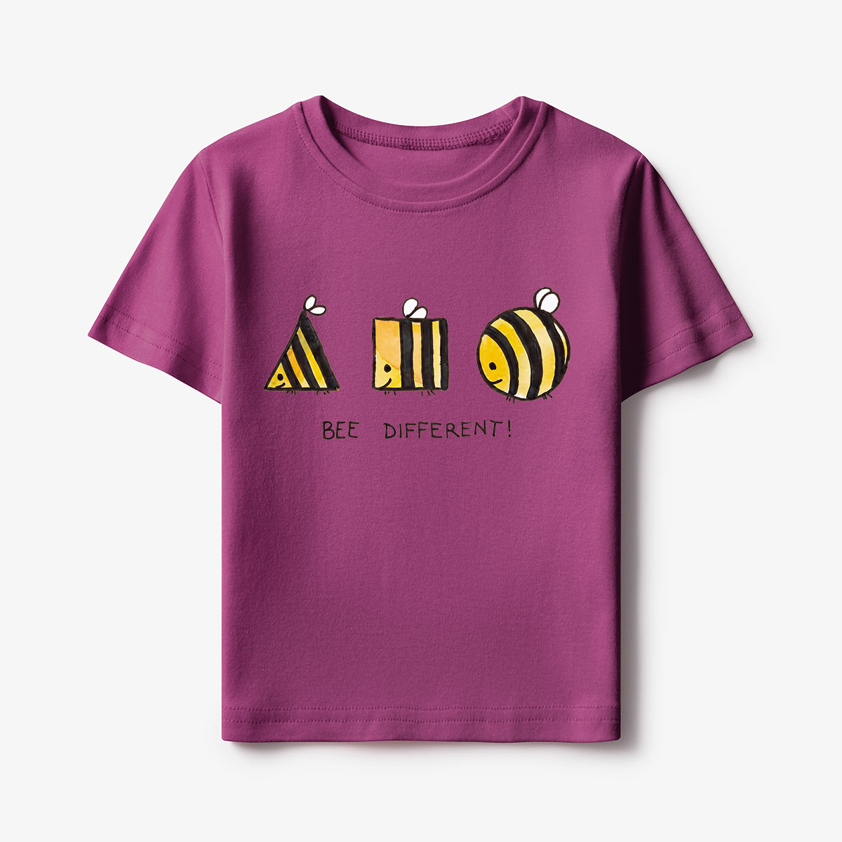 Bee Different Cute Bumblebee Kids T-Shirt