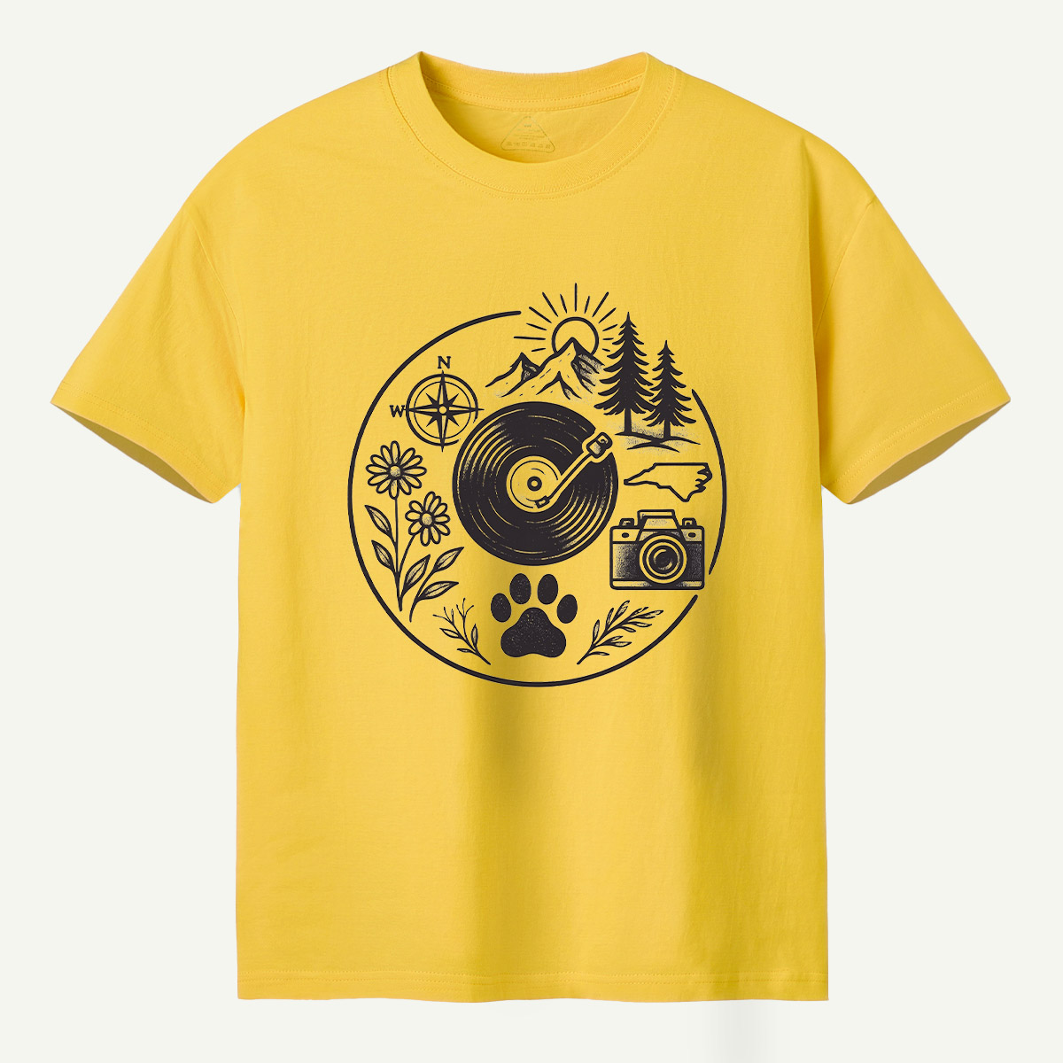 Nature Adventure Yin Yang Circle T-Shirt
