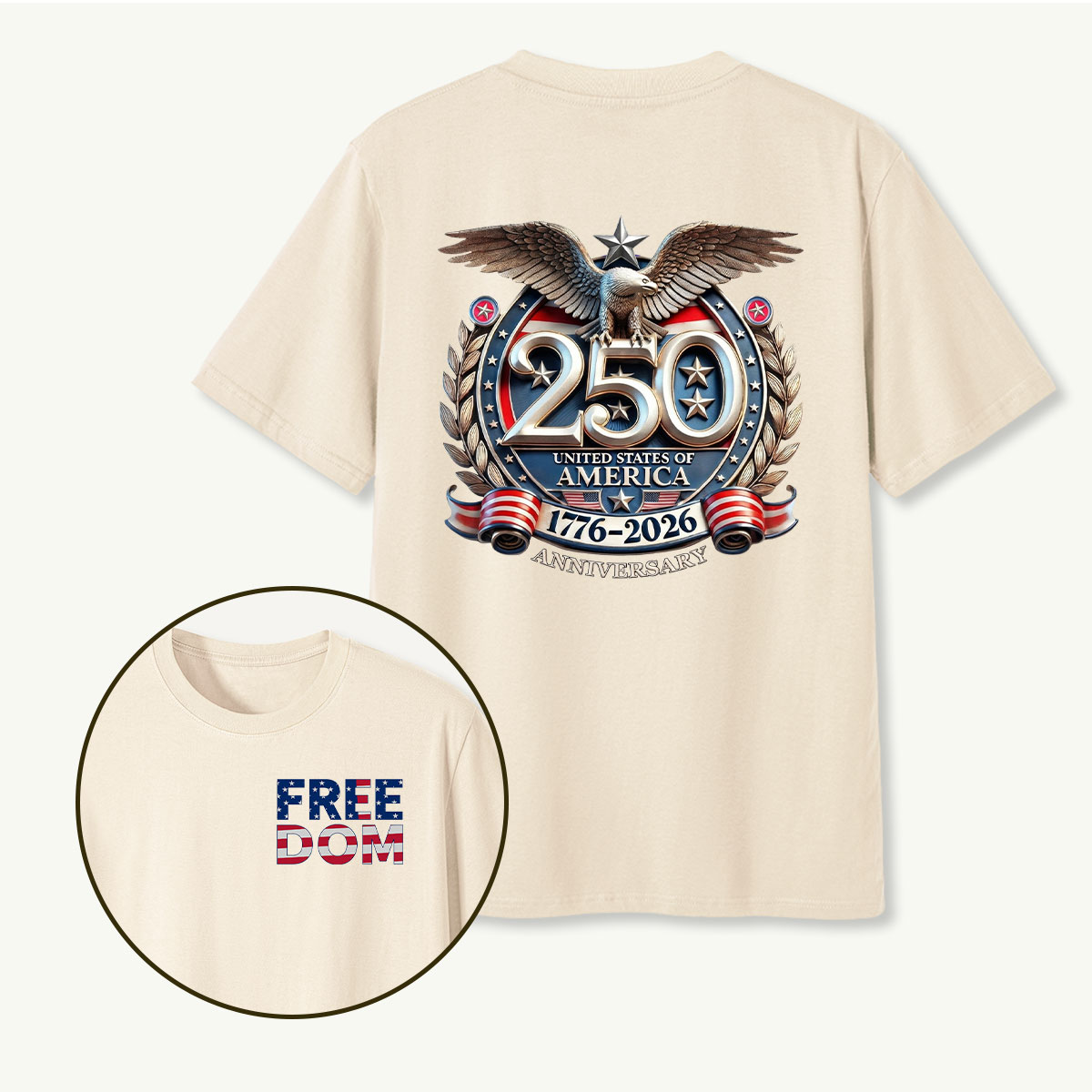 250 United States of America 1776‑2026 Anniversary Eagle T‑Shirt