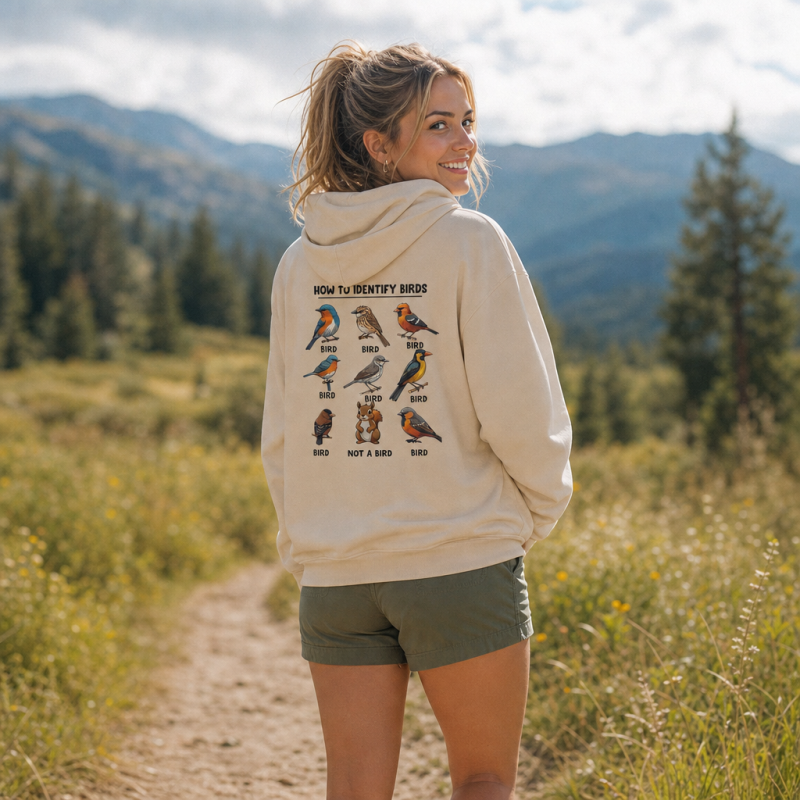 Funny Bird How to Identify Birds Hoodie