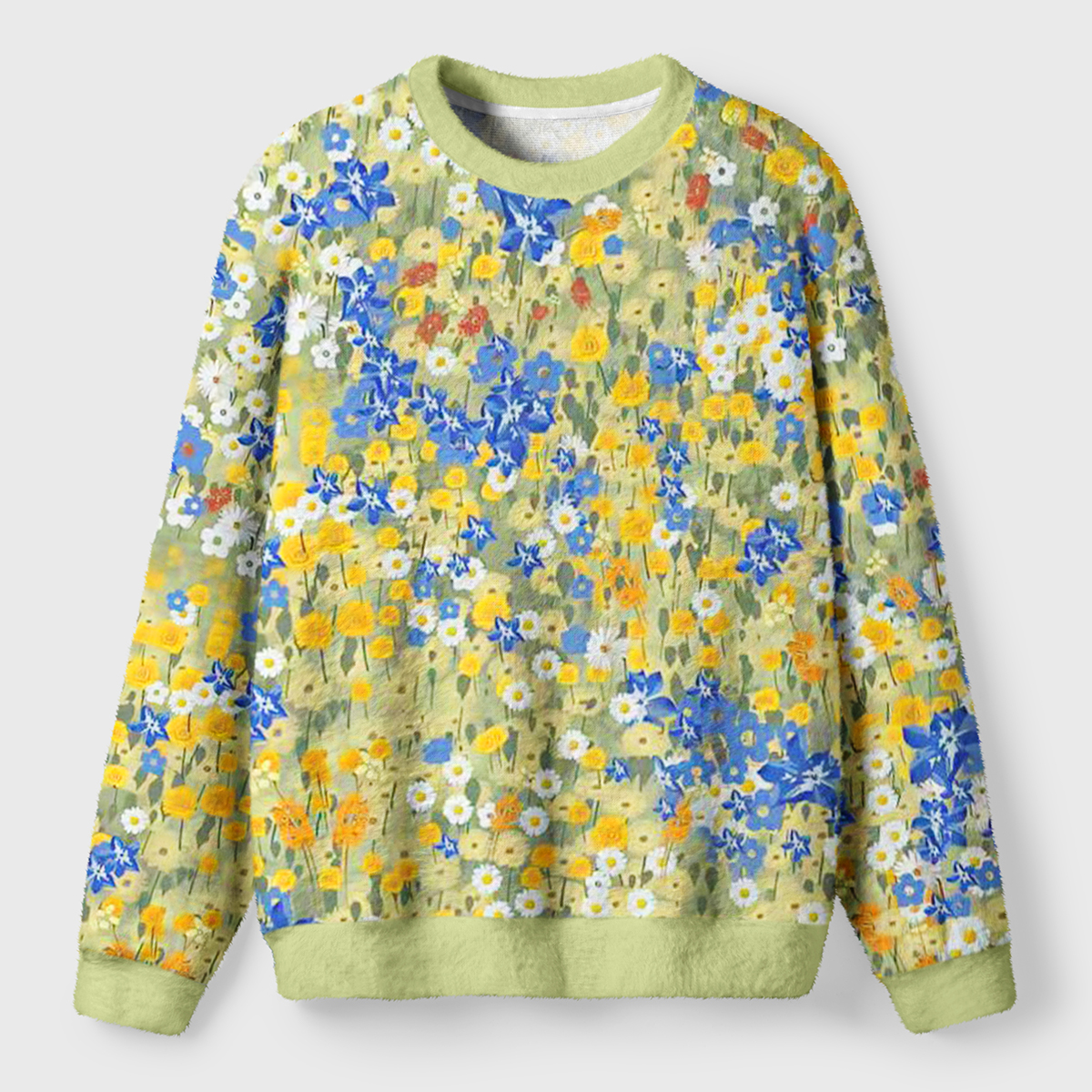 A Meadow in Full Bloom Ugly Fuzzy Fleece Sweatshirt