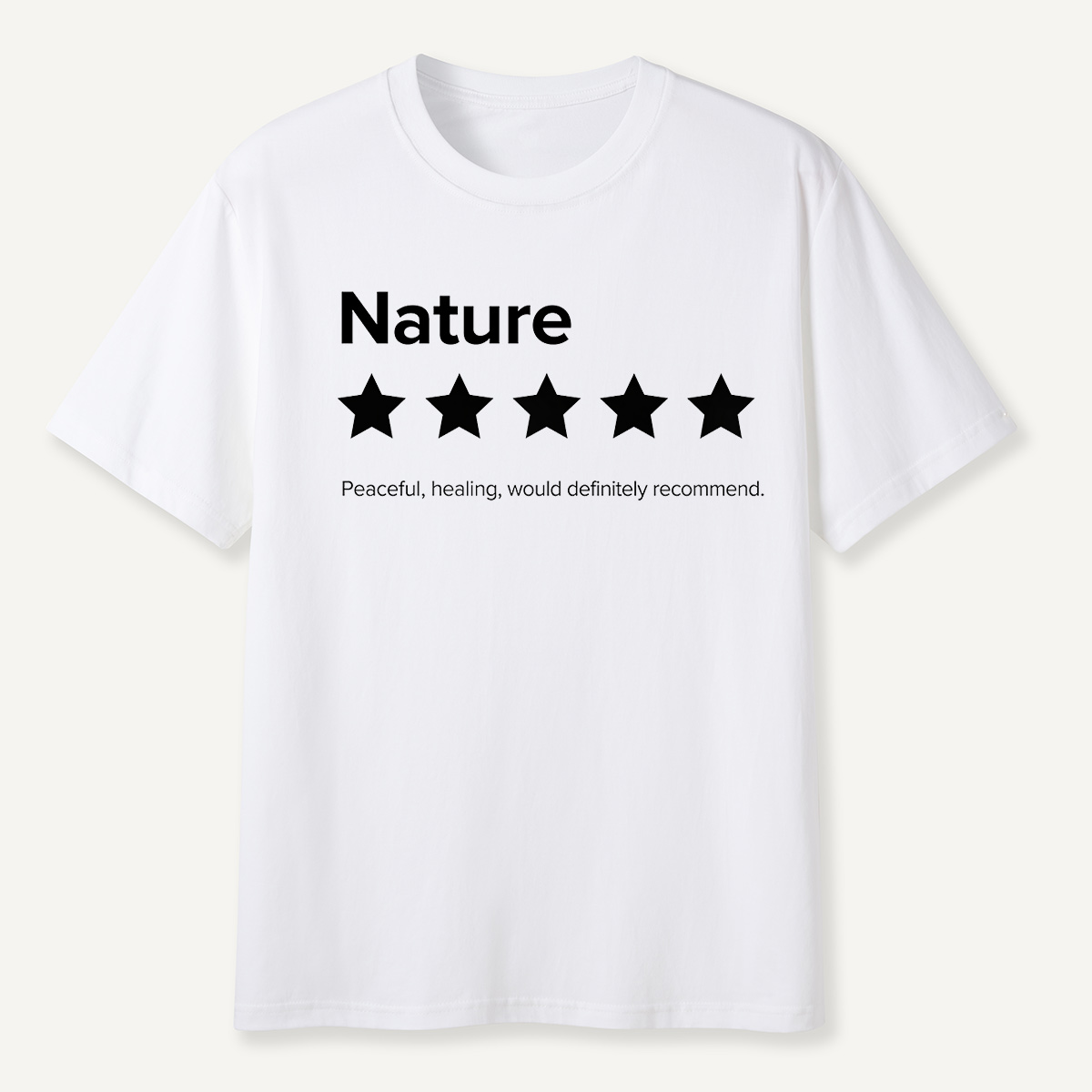 Nature 5-Star Review Minimalist Rating T-Shirt