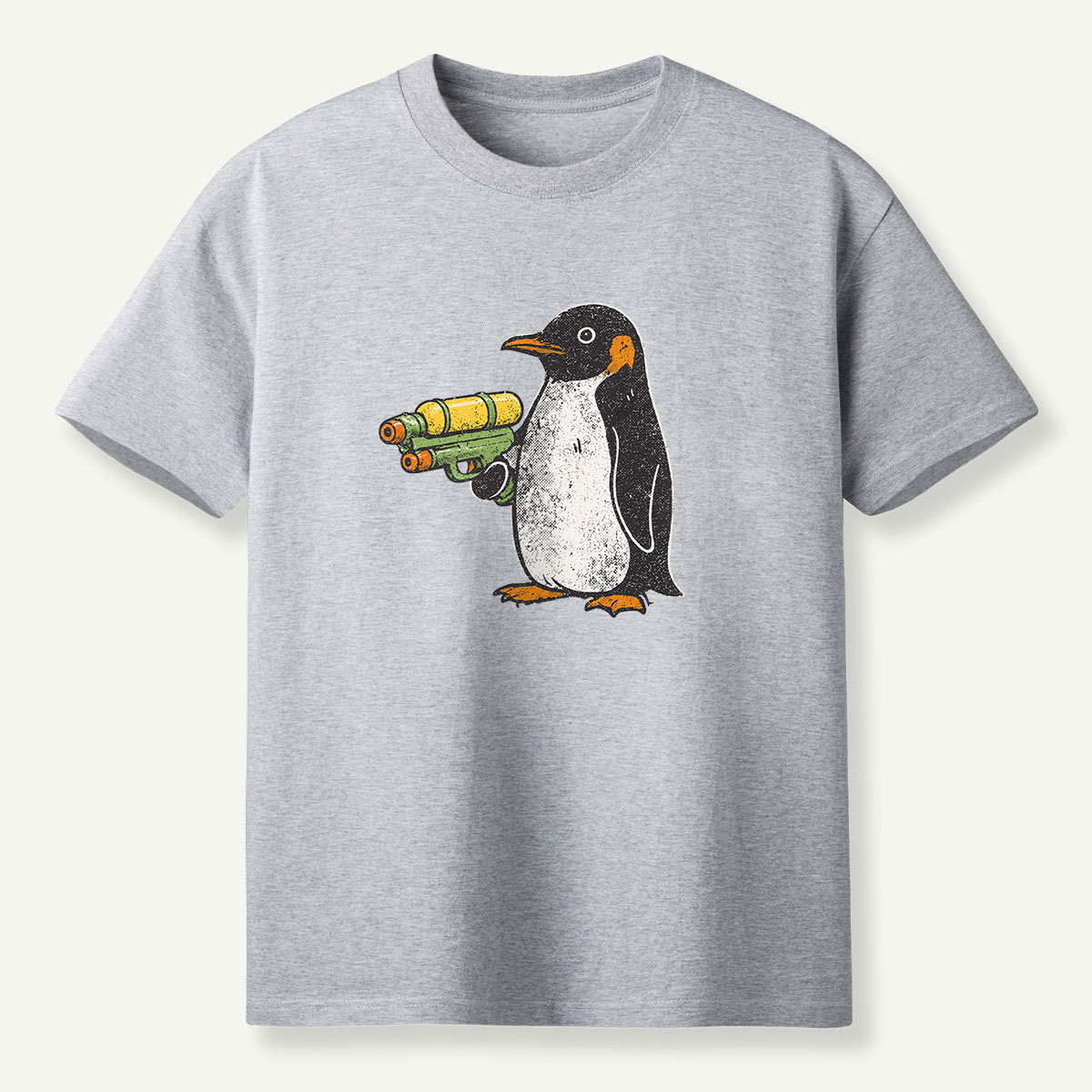 Flight Was Never An Option Water Gun Penguin T-Shirt