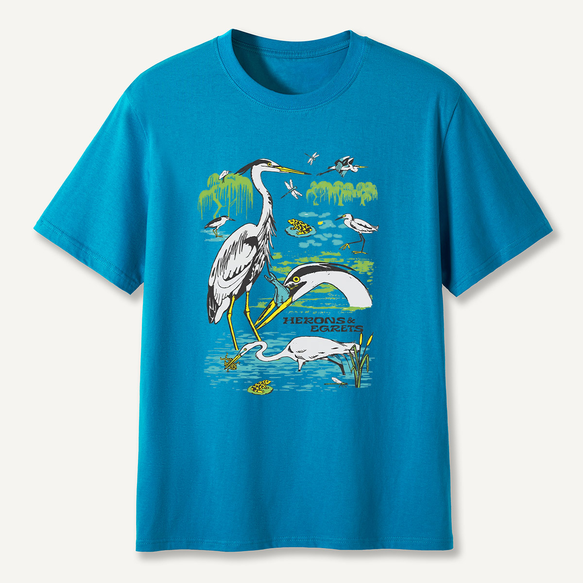 Heron Wetland Wildlife Waterbird T-Shirt