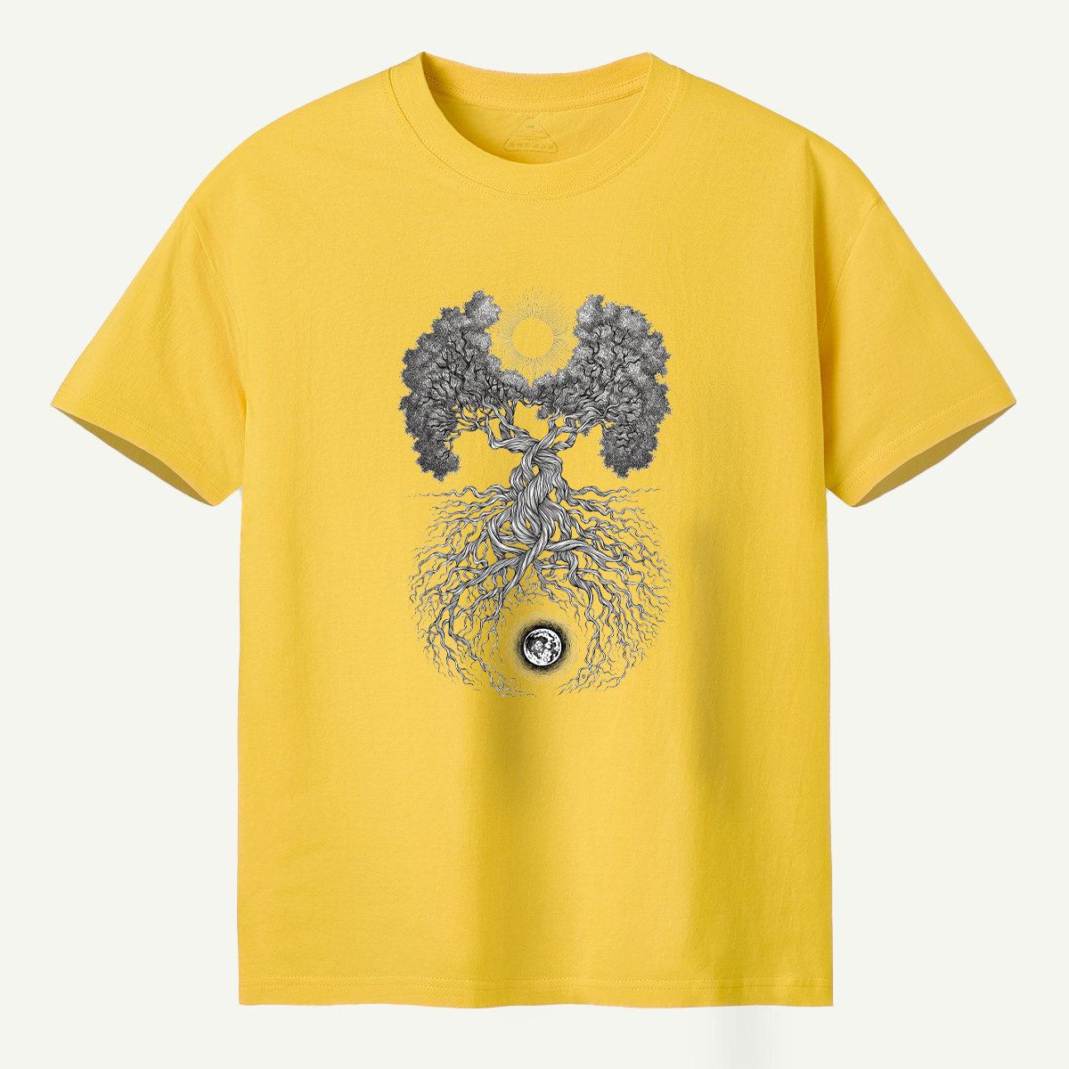 Tree Of Life Sun And Moon Duality T-Shirt