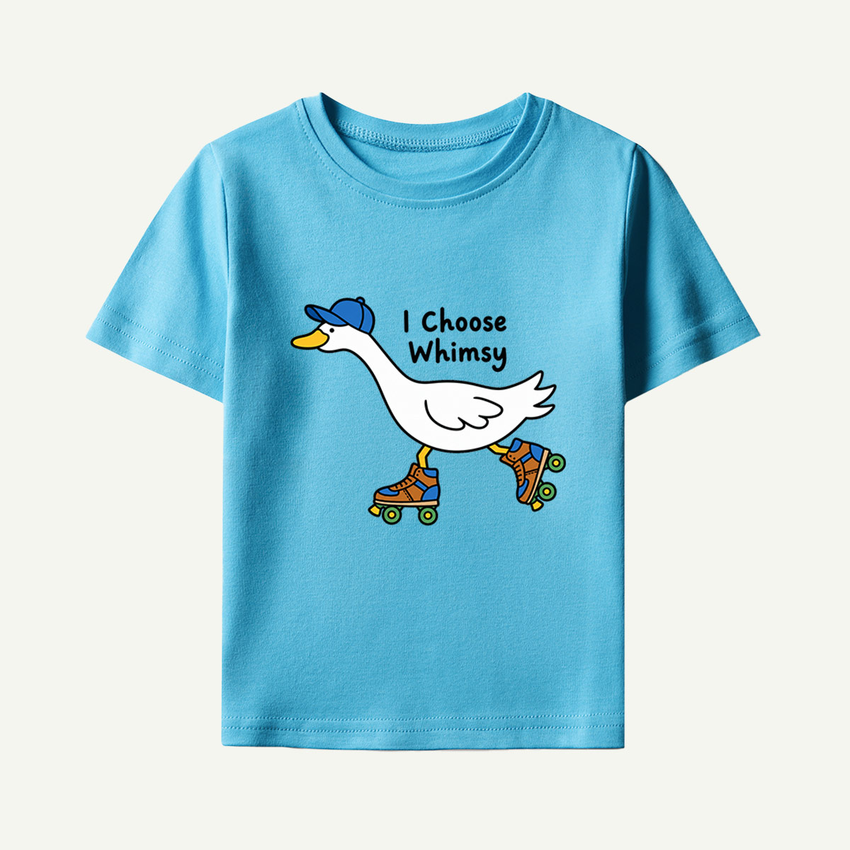 Cool Skater Goose Graphic Kids T-Shirt
