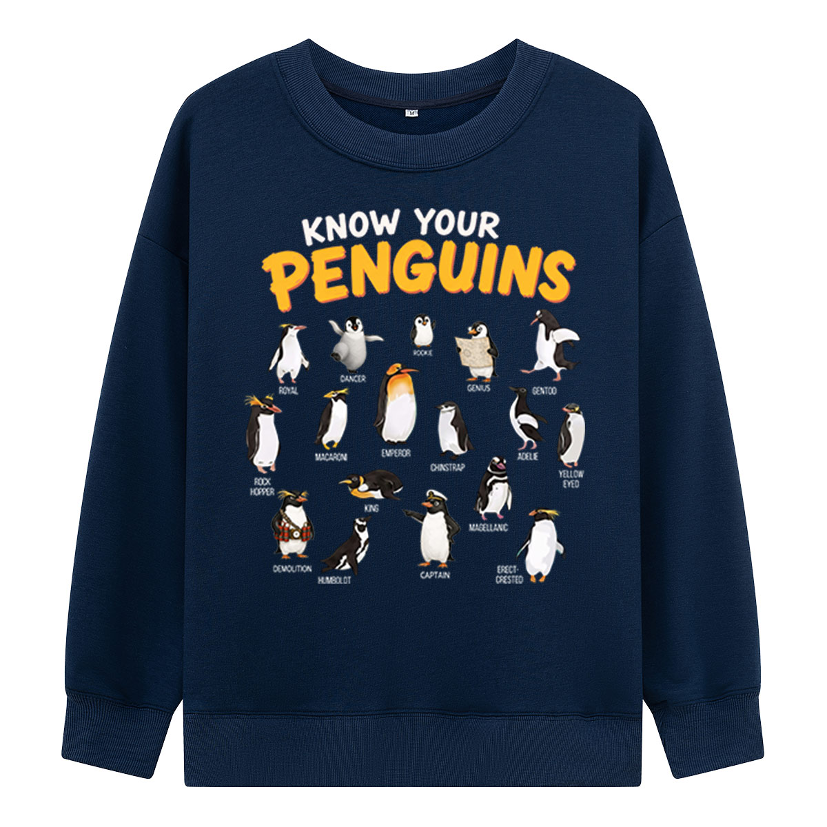 Know Your Penguins Penguin Species Sweatshirts